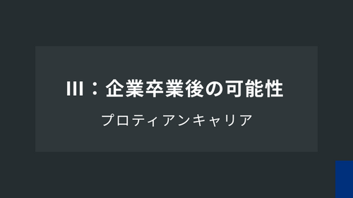 プロティアンキャリアⅢ「企業卒業後の可能性」
