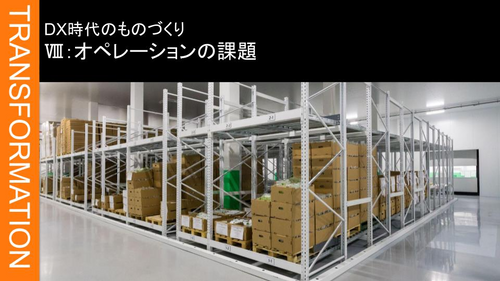 Ⅷ：製造業における改善 ➀オペレーションの課題