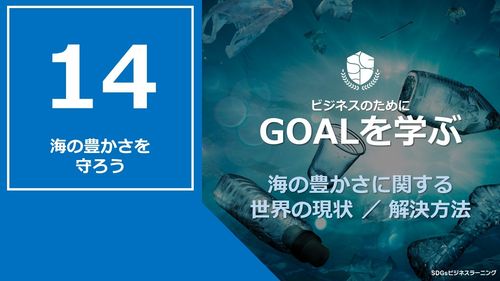 【ビシネスのためにGOALを学ぶ：14】海の豊かさを守ろう