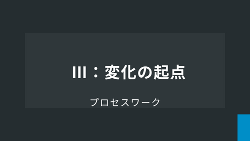 Ⅲ：変化の起点